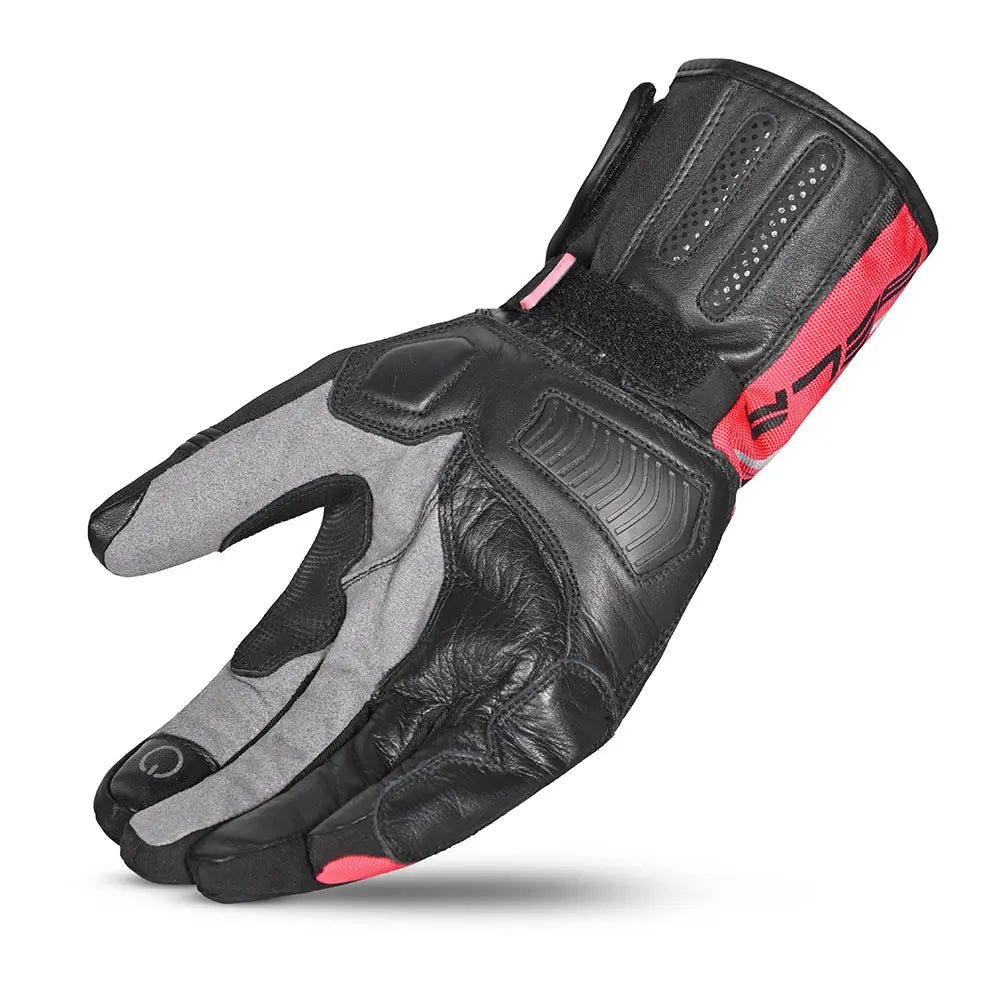 Bela Iglo Men Guanti invernali da uomo - Nero/Rosso back