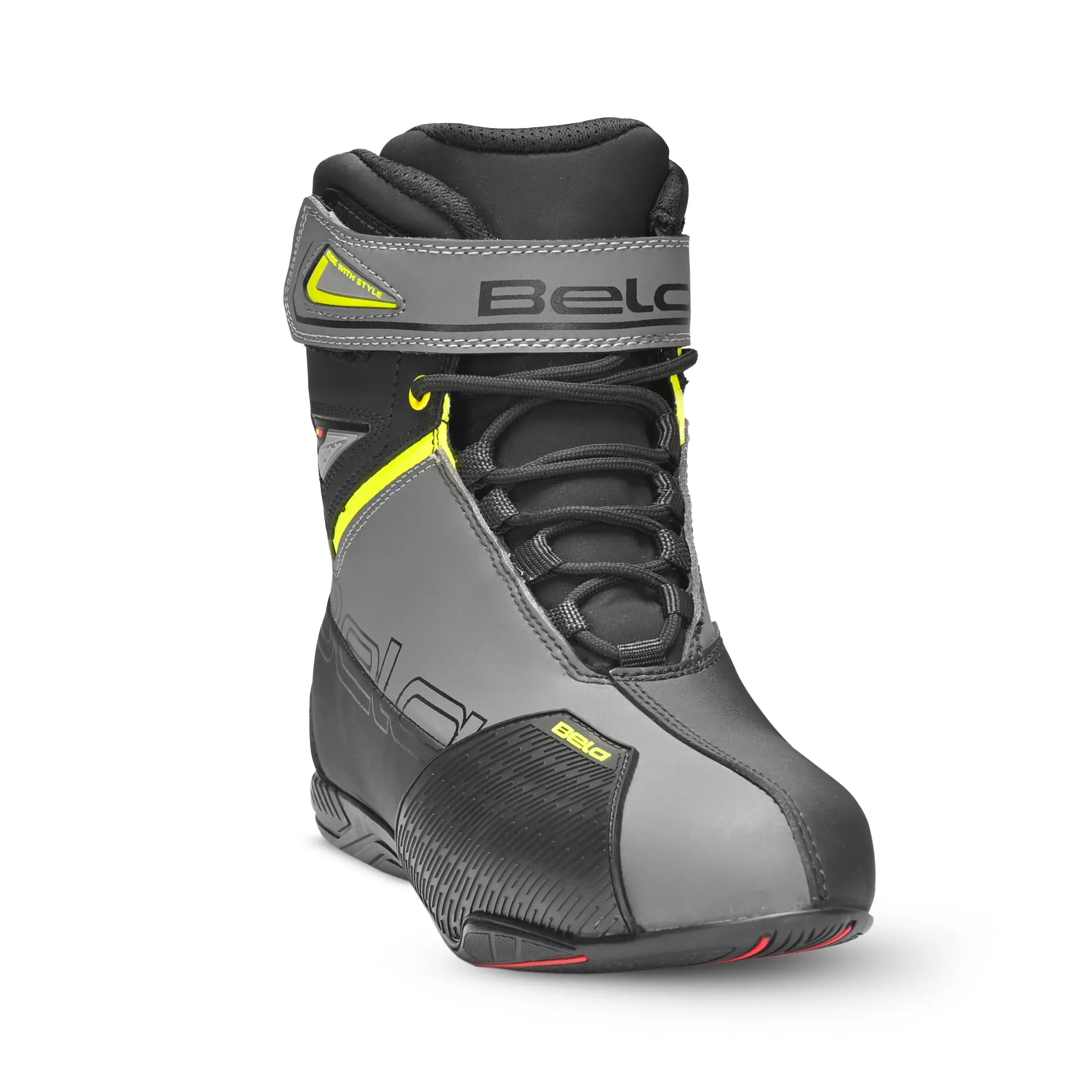 Bela Blaze Stivali da moto da turismo Nero / Grigio / Giallo - Yamoto.it