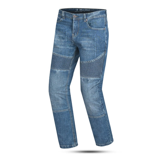 BELA - Pantalón Denim Jeans Urban Lady 32L Azul Con Spray 