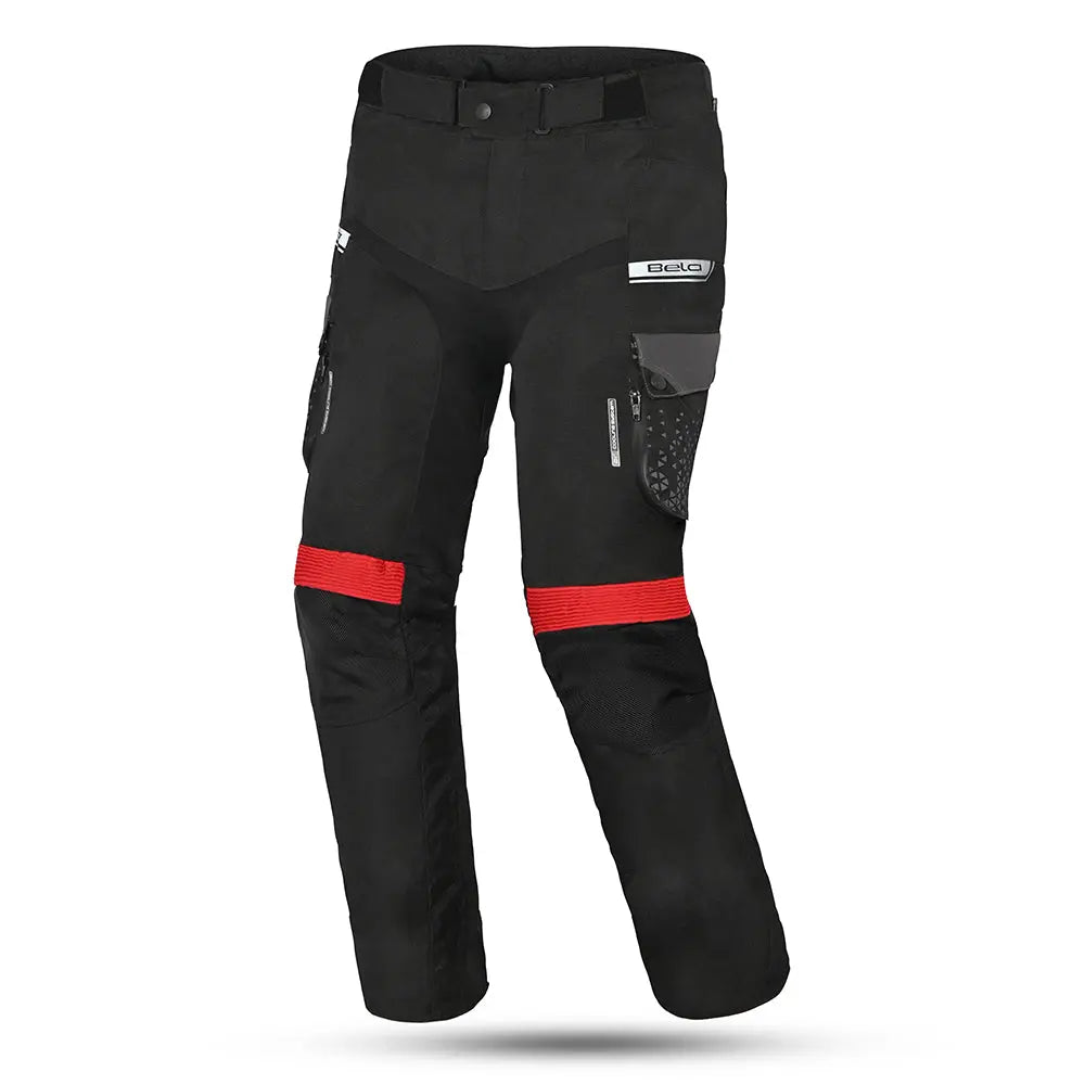 BELA CROSSROAD EXTREME PANTALONI UOMO MOTO NERO ANTRACITE ROSSO 