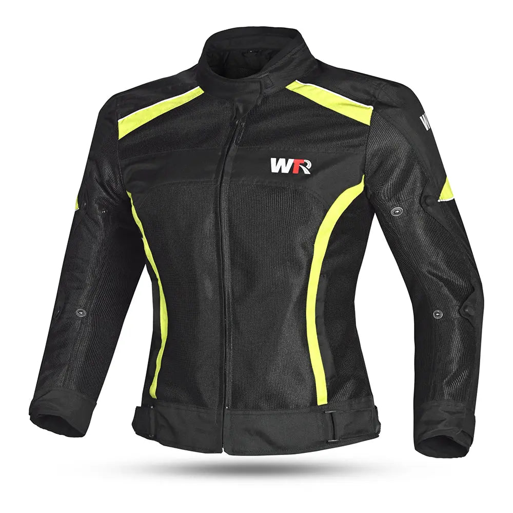 WTR - Mesh Blazer Donna  Giacca per moto  - Nero giallo  Flo 
