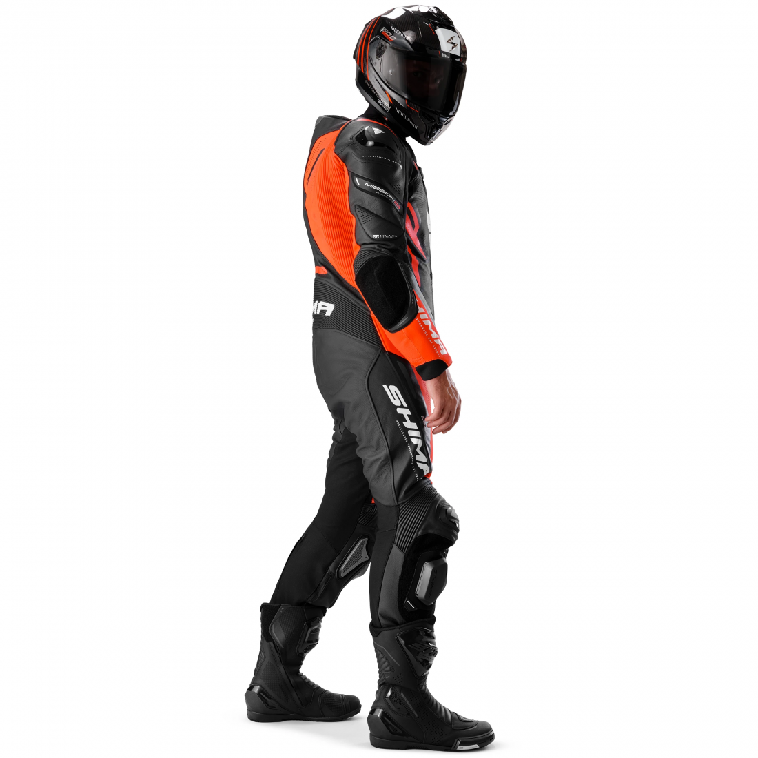 SHIMA MISSION RS MONO DE HOMBRE 1PC NEGRO ROJO 