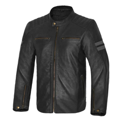 Giacca pelle BELA Stark 4 stagioni Nero/Gris 