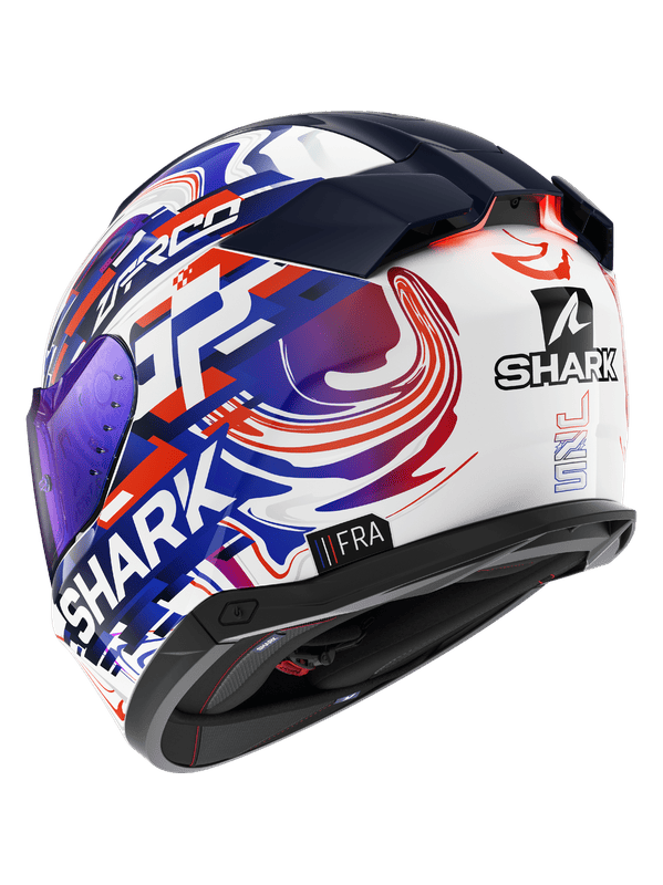 SHARK SKWAL i3 REPLICA ZARCO Integrali Caschi Bianco Viola Blu