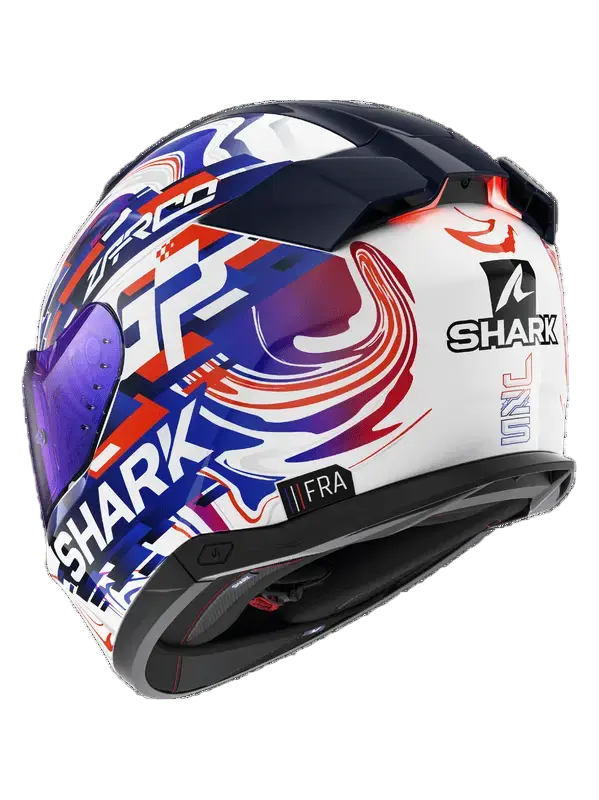 SHARK SKWAL i3 REPLICA ZARCO Integrali Caschi Bianco Viola Blu 