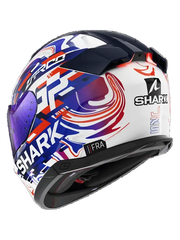 SHARK SKWAL i3 REPLICA ZARCO Integrali Caschi Bianco Viola Blu 
