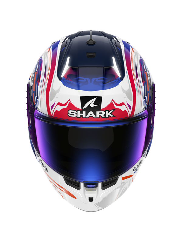 SHARK CASCO SKWAL i3 REPLICA ZARCO GP DE FCE Blanco Violeta Azul 