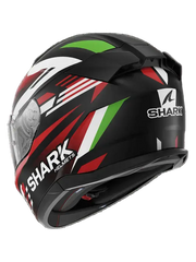 SHARK D-SKWAL 3 FIRSTLAP Integral Caschi Nero Opaco Rosso Verde 