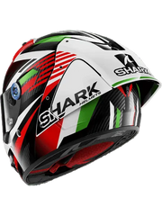 SHARK AERON-GP FIM RACING FIRSTLAP Carbonio Moto Caschi Rosso Verde 