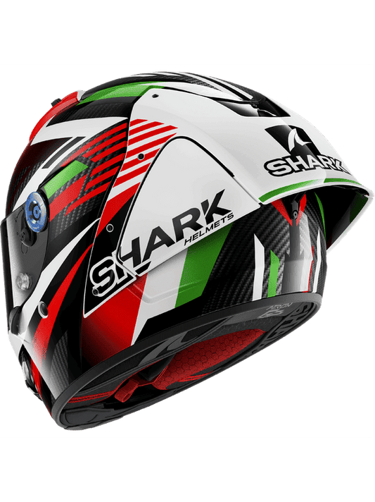 SHARK AERON-GP FIM RACING FIRSTLAP Carbonio Moto Caschi Rosso Verde 