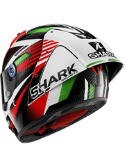 SHARK AERON-GP FIM RACING FIRSTLAP Carbonio Moto Caschi Rosso Verde 