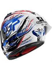 SHARK AERON-GP FIM RACING #1 REPLICA SIGNATURE ZARCO Caschi Bianco Nero Blu