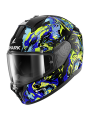 SHARK INTEGRAL CASCO RIDILL 2 RAGING BEAST Negro Azul Verde