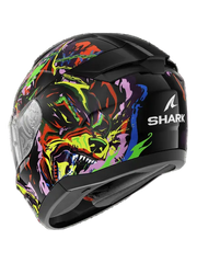 SHARK RIDILL 2 BEAST RAGING CASCHI INTEGRALI NERO VIOLA GIALLO 