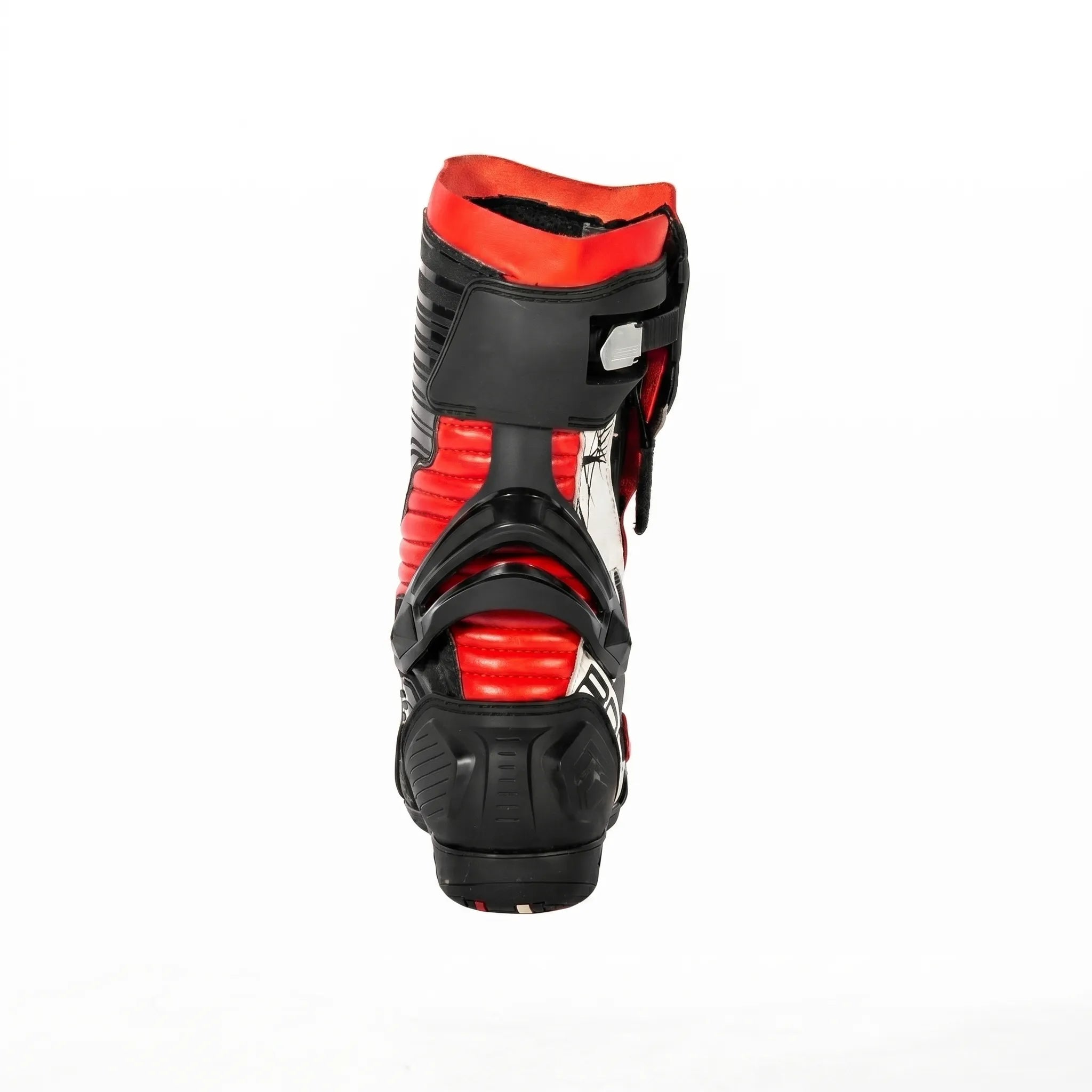 HELIFIX TROJAN STIVALI DE MOTO UOMO NERO BIANCHI ROSSA 