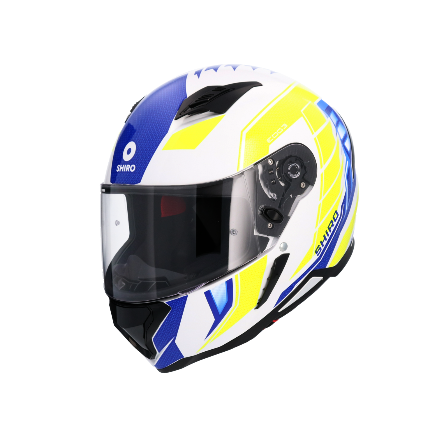 Casco Hunter Sh-890 Edge Azul_Amarillo Fluor 