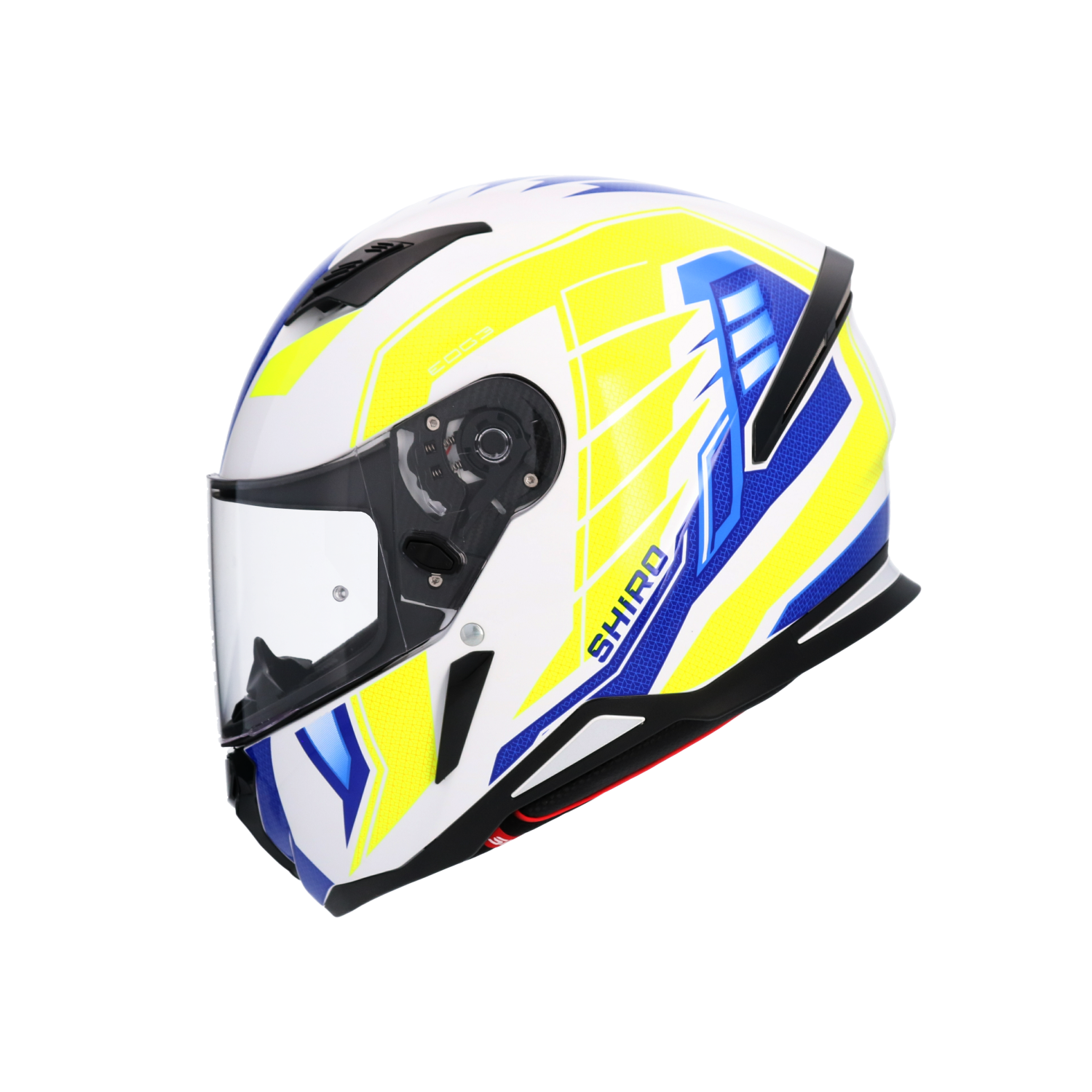 Casco Hunter Sh-890 Edge Azul_Amarillo Fluor 
