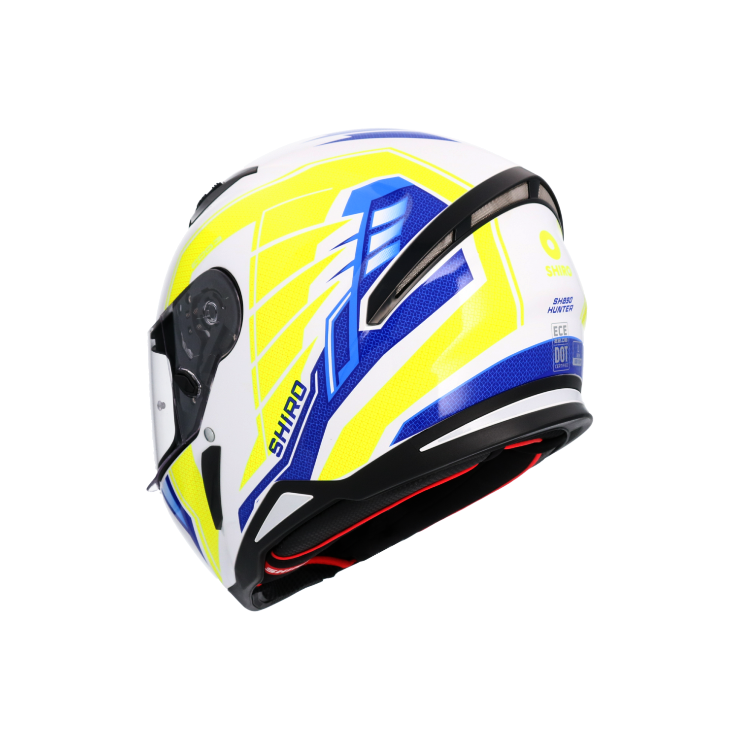 Casco Hunter Sh-890 Edge Azul_Amarillo Fluor 