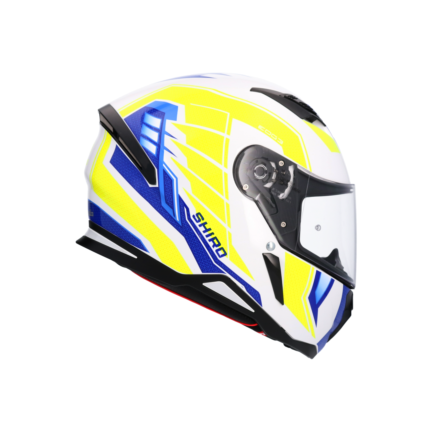 Casco Hunter Sh-890 Edge Azul_Amarillo Fluor 