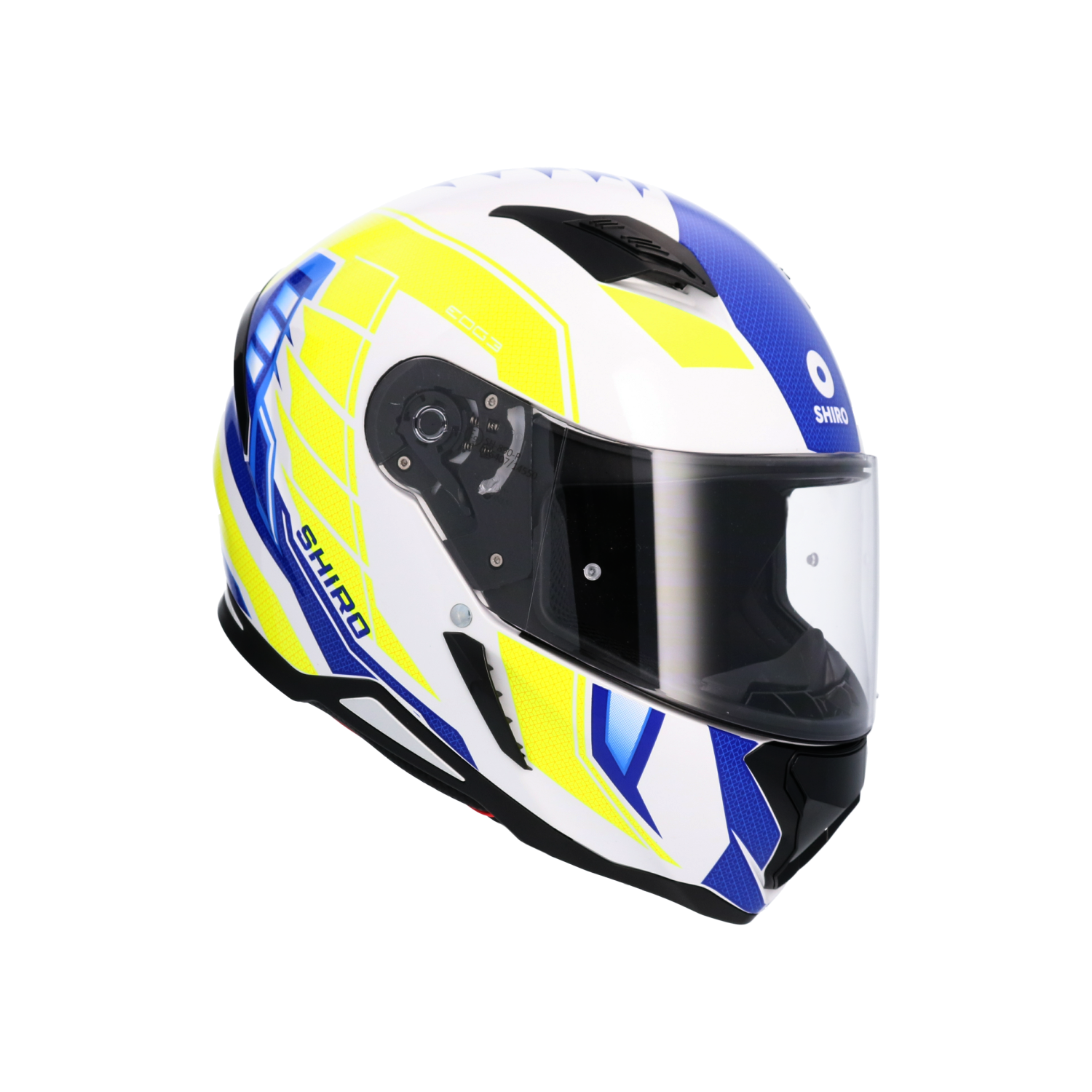 Casco Hunter Sh-890 Edge Azul_Amarillo Fluor 