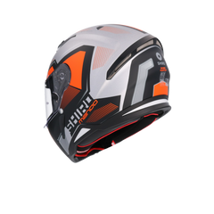 SHIRO Hunter Sh-890 Integrale Caschi Opaco Nero Arancia