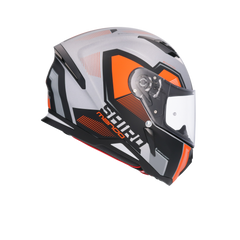 SHIRO Hunter Sh-890 Integrale Caschi Opaco Nero Arancia