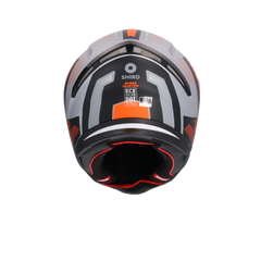 SHIRO Hunter Sh-890 Integrale Caschi Opaco Nero Arancia