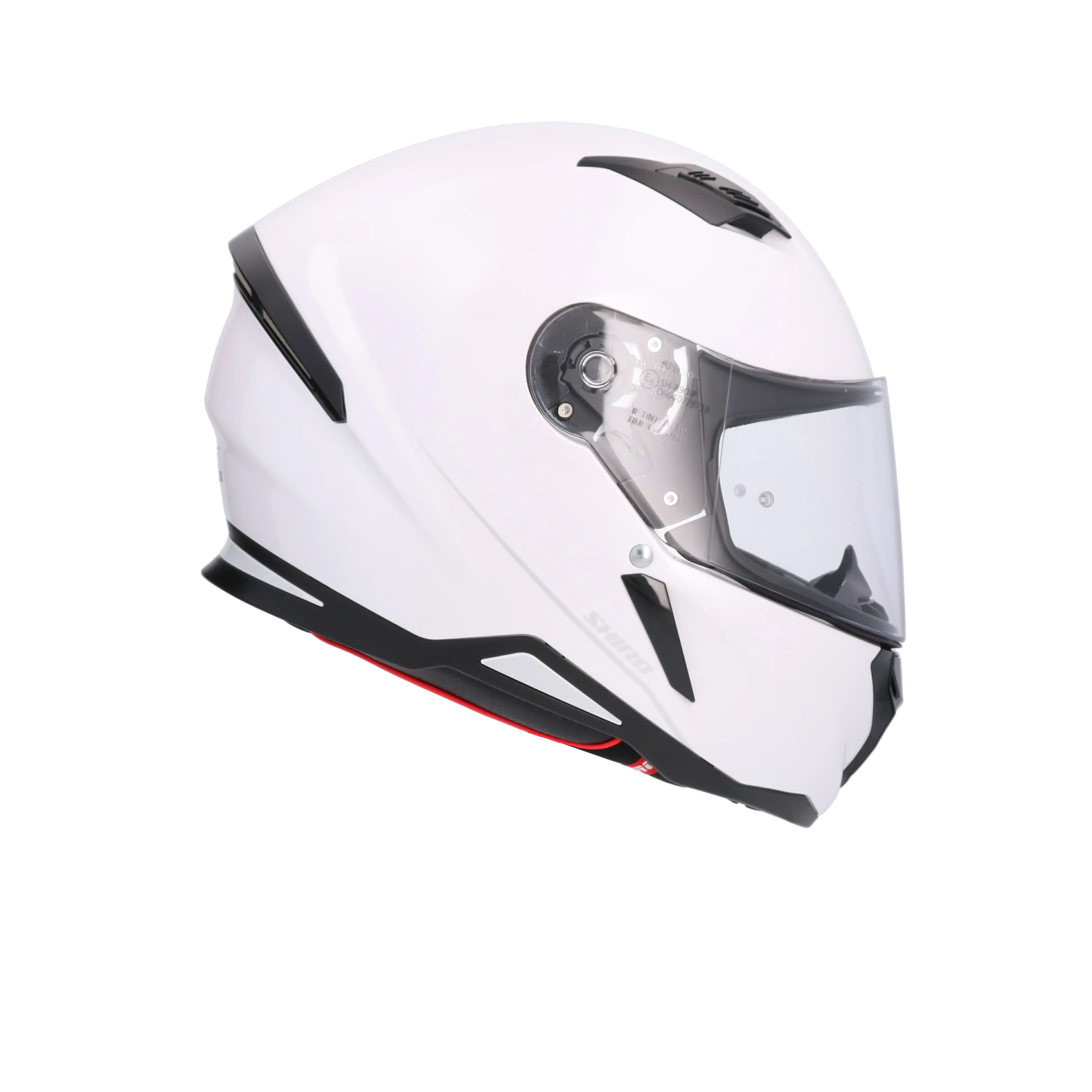 SHIRO Sh-890 Hunter Moto Integrali Caschi Bianco Perla