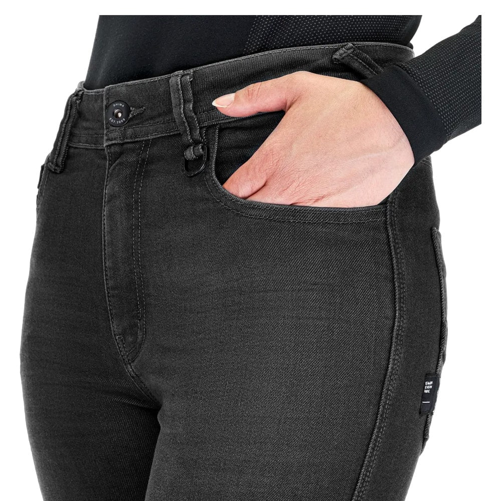 SHIMA RIDGE URBANO DE MOTOCICLISMO TURISMO PANTALONE MUJER NEGRO 