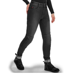SHIMA RIDGE URBANO DE MOTOCICLISMO TURISMO PANTALONE MUJER NEGRO 