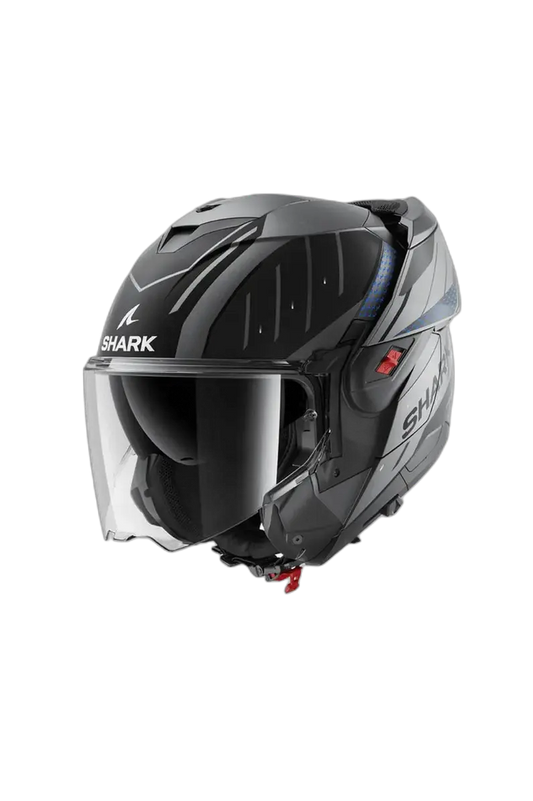 SHARK OXO RYDGER Modulare Caschi Blu Antracite Nero Opaco – Yamoto.it