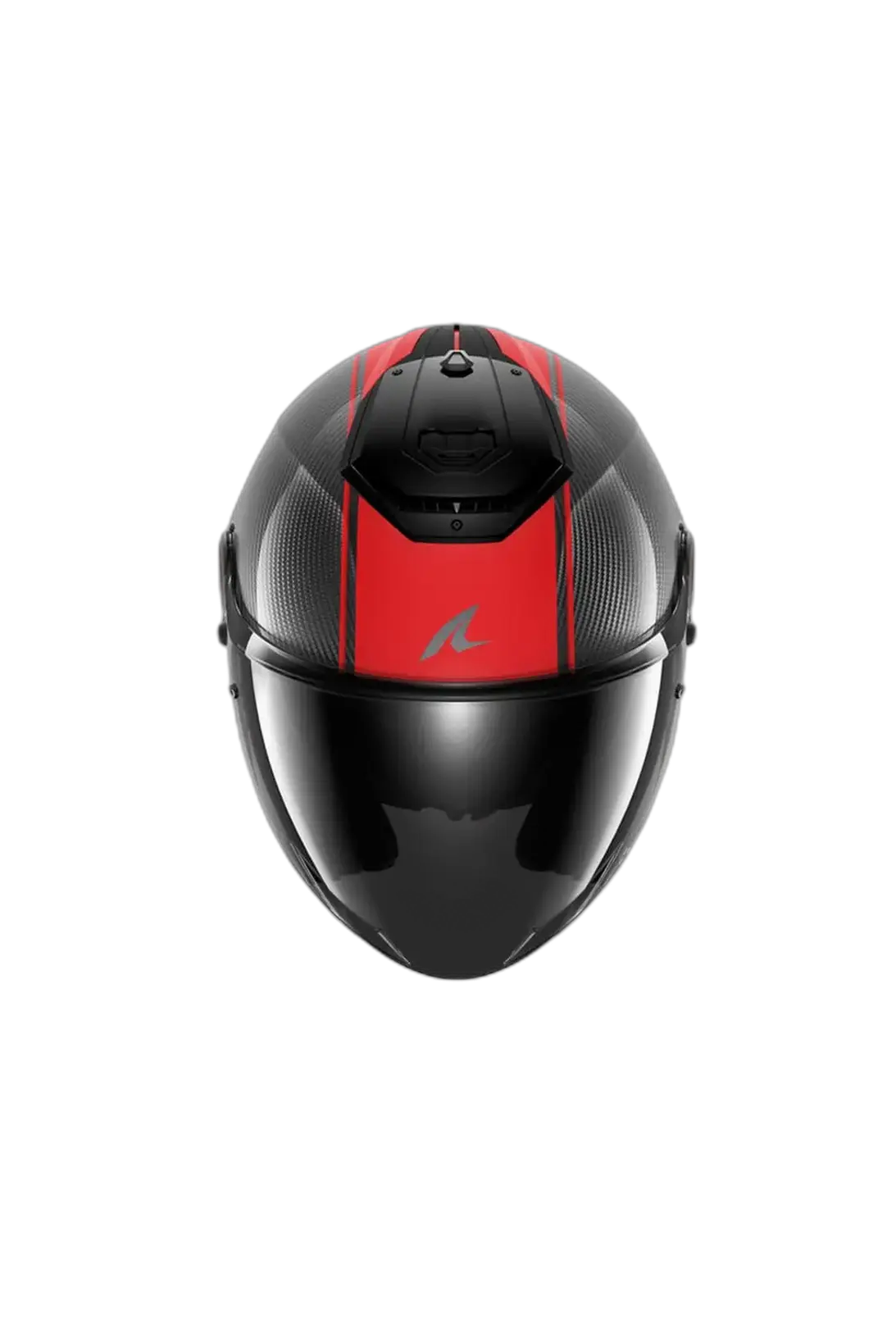 SHARK RS JET PELLE CARBON Moto Caschi Rosso Carbonio 