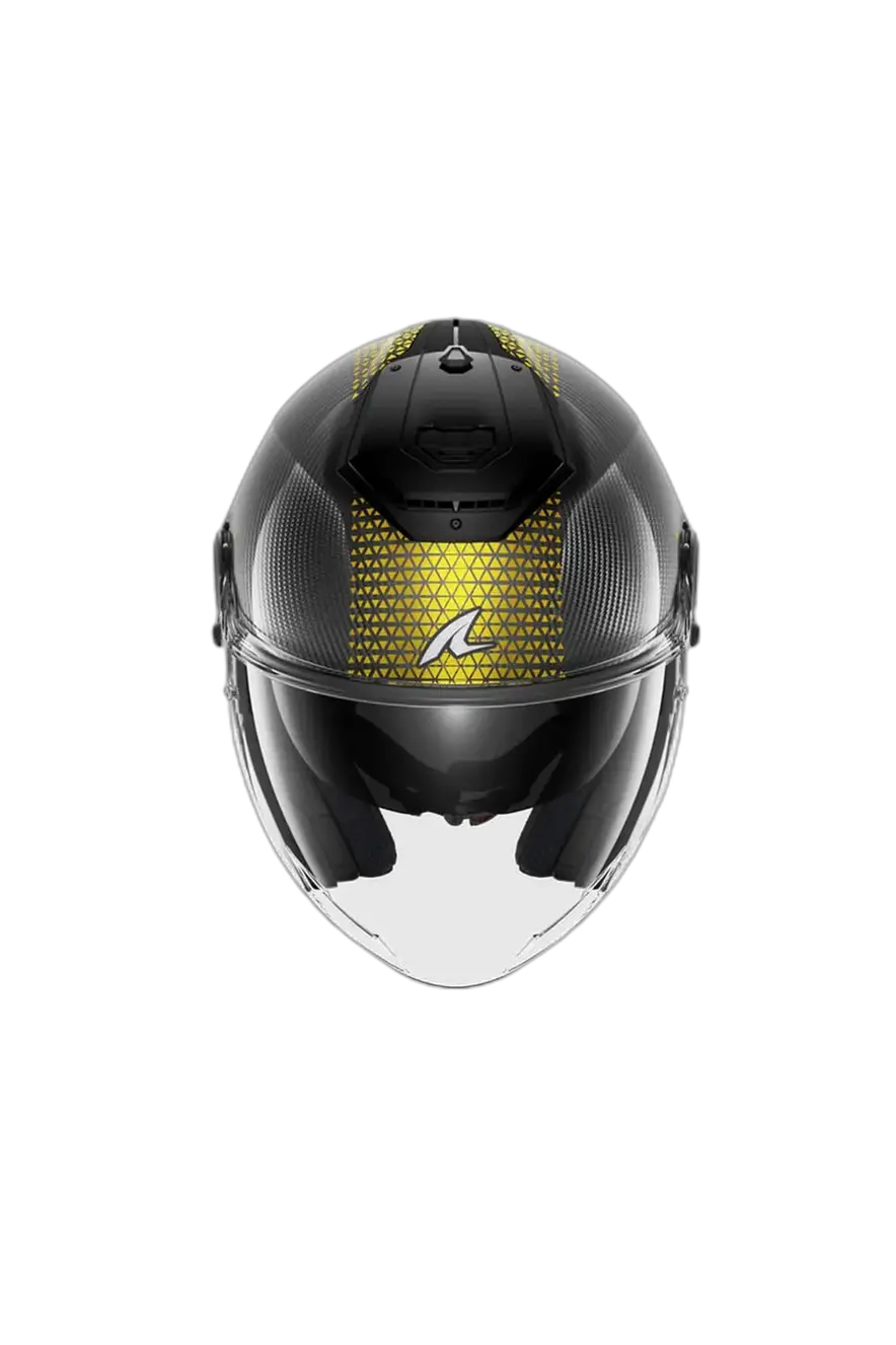 SHARK JET CARBON IKONIK Carbon Moto Jet Caschi Cromo Oro 