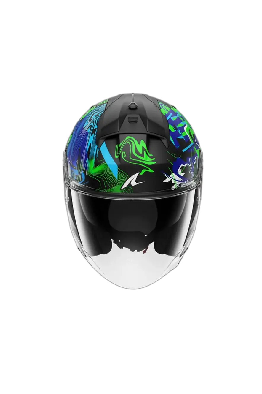 SHARK SKWAL PRANZ URBAN CASCHI JET NERO VERDE BLU 