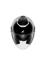 SHARK Rs Jet Stride Moto Aperta Caschi Nero Bianco 