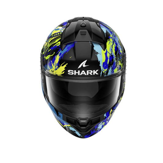 SHARK RIDILL 2 BEAST RAGING CASCHI INTEGRALI NERO BLU VERDE