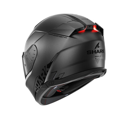 SHARK SKWAL i3 Antracite Integrali Caschi Nero Opaco Argento