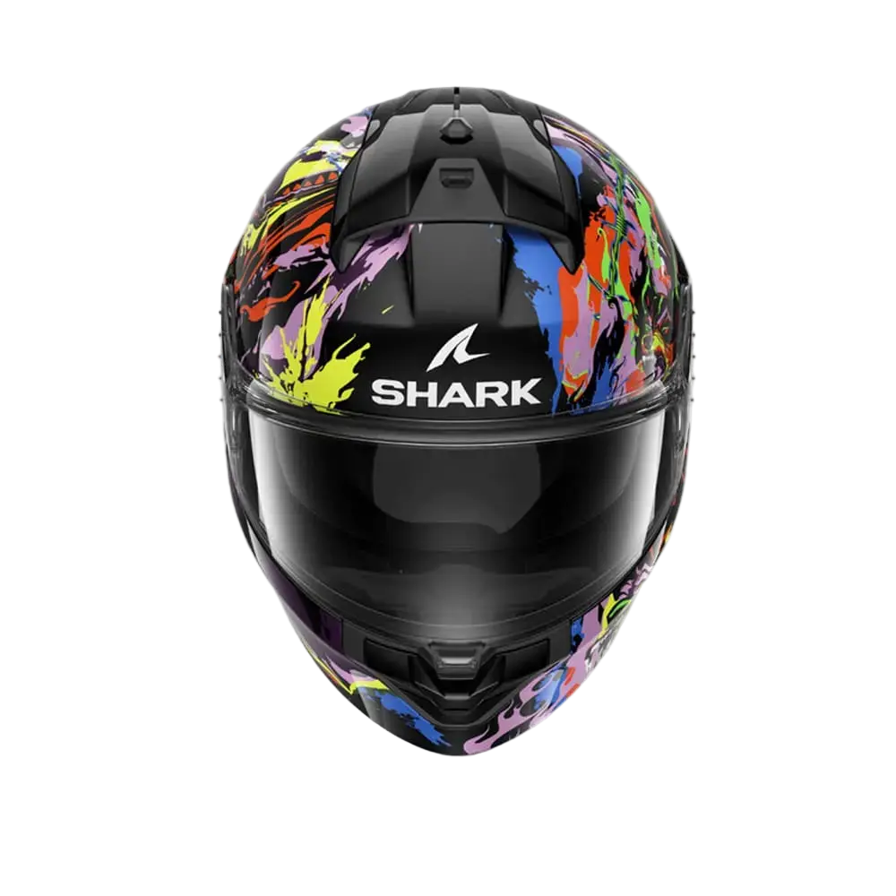 SHARK RIDILL 2 BEAST RAGING CASCHI INTEGRALI NERO VIOLA GIALLO 