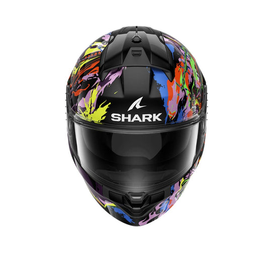 SHARK RIDILL 2 BEAST RAGING CASCHI INTEGRALI NERO VIOLA GIALLO 