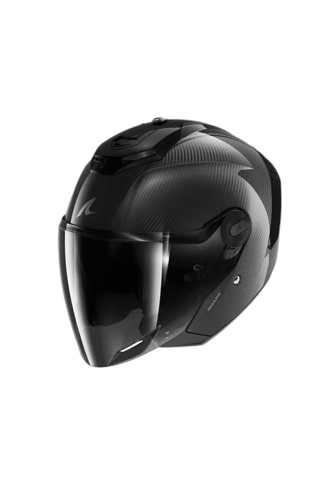 SHARK RS JET CARBON Moto Aperto Caschi Carbono Nero 