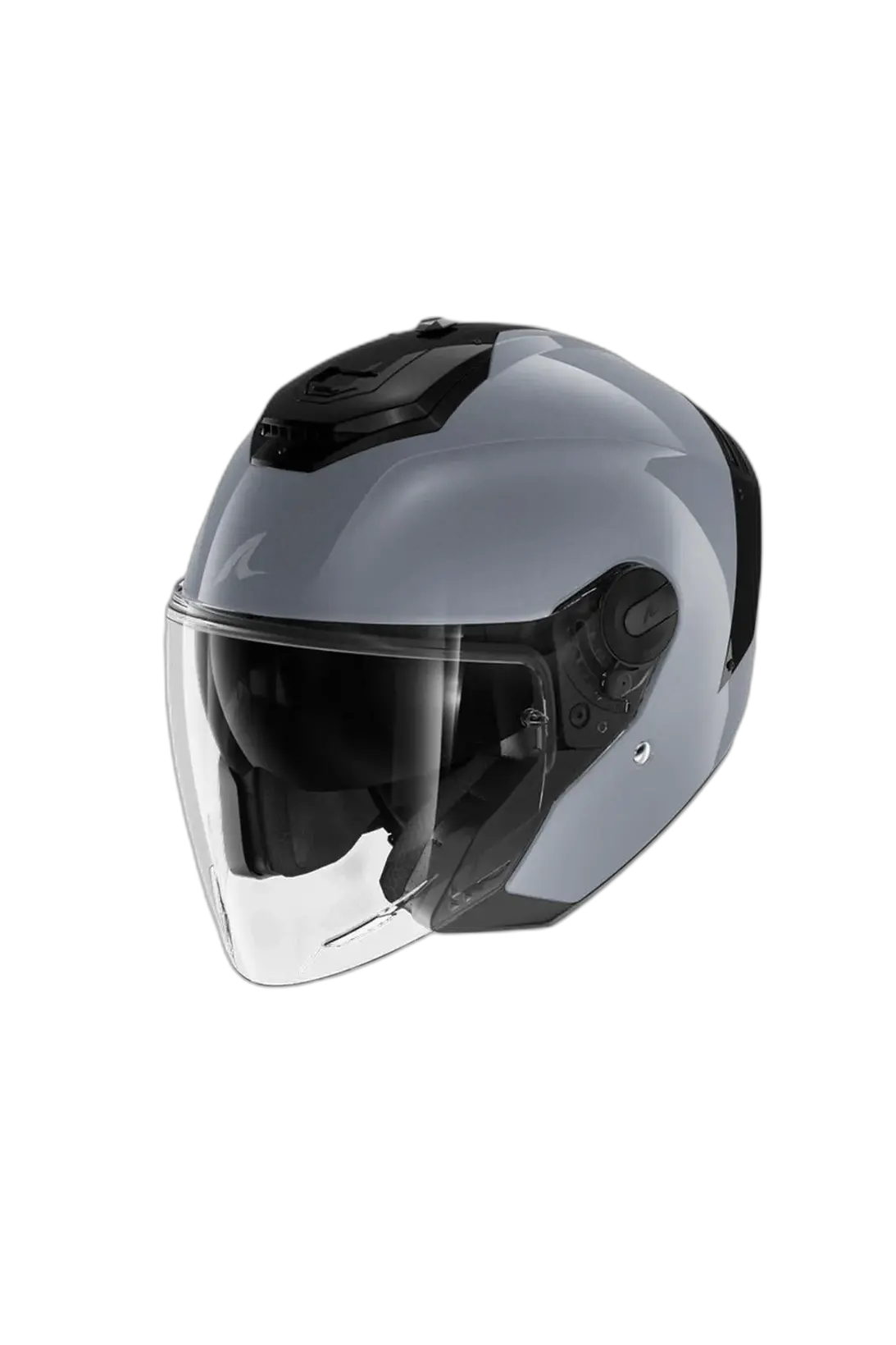 SHARK RS Jet Aperto Caschi Argento pistola 