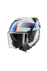 SHARK OXO SIEVE Moto Modulare Caschi  Bianco Cromo Blu 