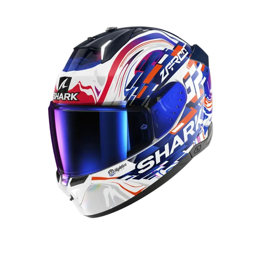 SHARK SKWAL i3 REPLICA ZARCO Integrali Caschi Bianco Viola Blu 