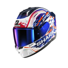 SHARK SKWAL i3 REPLICA ZARCO Integrali Caschi Bianco Viola Blu 