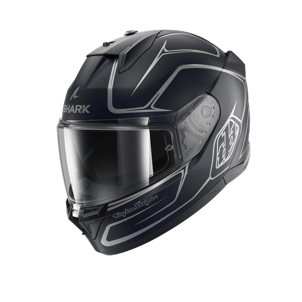 SHARK D-SKWAL 3 Drone Caschi Mat Blu Argento Blu