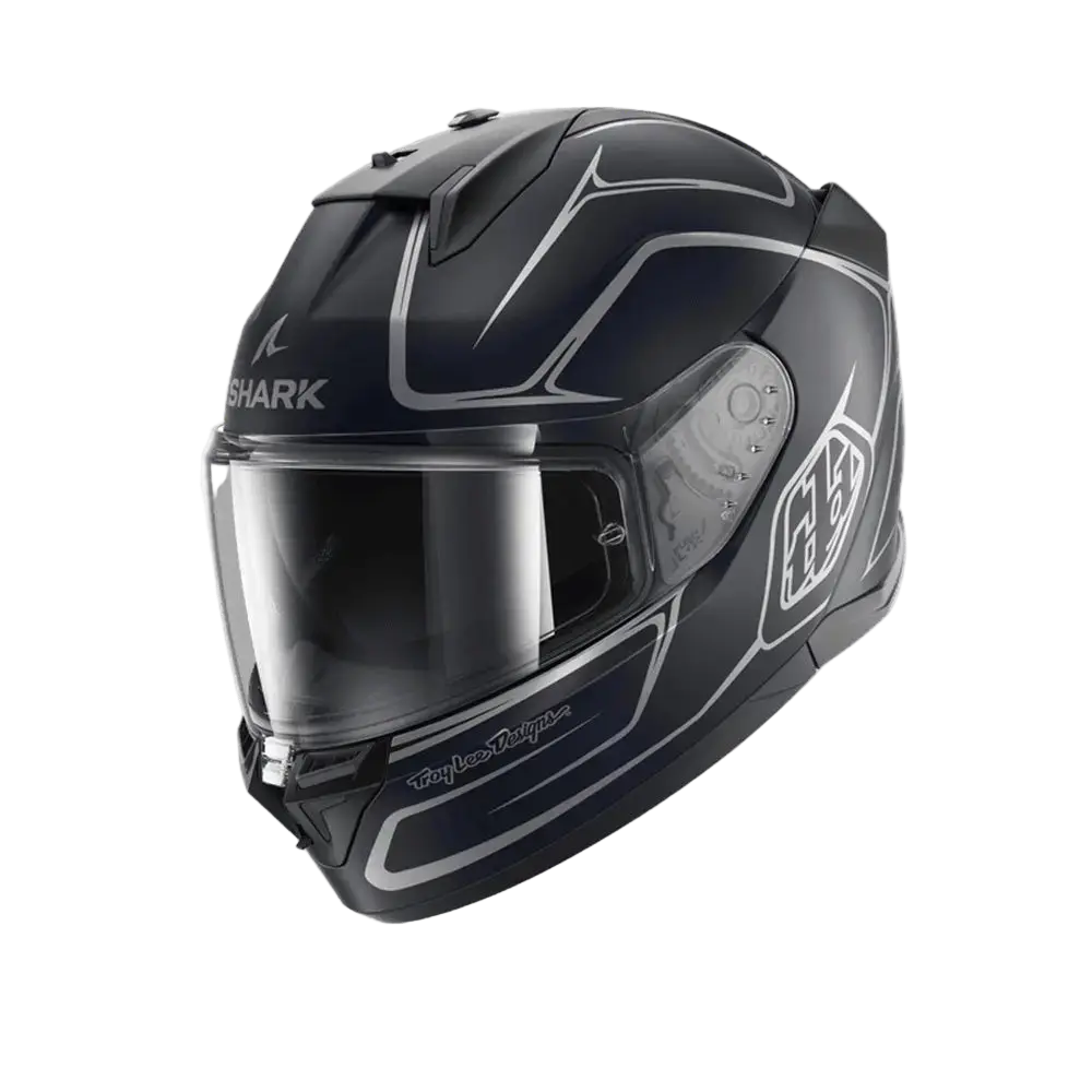 SHARK D-SKWAL 3 Drone Caschi Mat Blu Argento Blu 