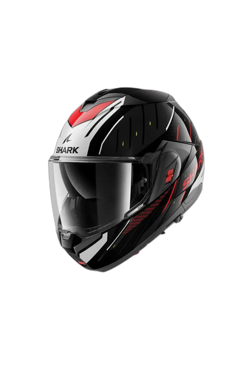 SHARK OXO RYDGER Modulare Flip Up Caschi Nero Argento Rosso 