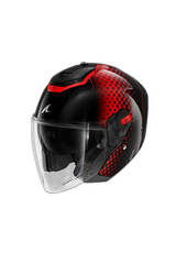 SHARK RS Jet Stride Moto Caschi Nero Antracite Rosso 