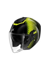 SHARK RS Moto Jet Caschi Nero Giallo Argento 