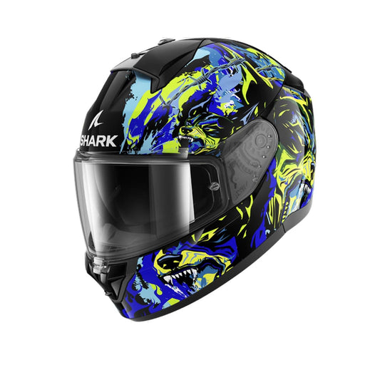 SHARK RIDILL 2 BEAST RAGING CASCHI INTEGRALI NERO BLU VERDE